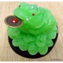 3.5" Green Money Toad - glow in dark